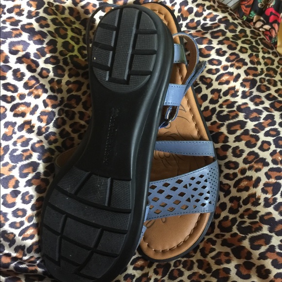 Naturalizer Blue Leather Sandals - Picture 2 of 2